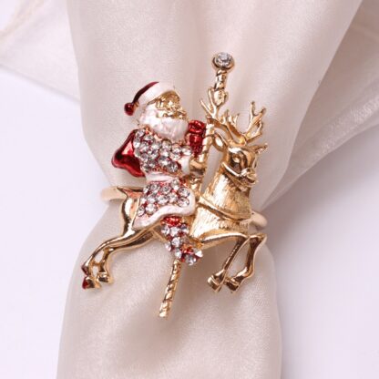 1PC Merry & Bright colorful napkin ring holder