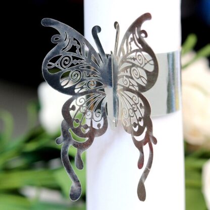 50Pcs Butterfly Paper Napkin Rings - Image 7