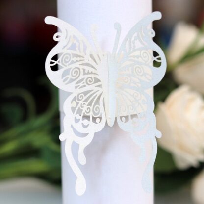 50Pcs Butterfly Paper Napkin Rings - Image 5