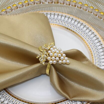 Pearl Grapes Napkin Rings - Image 3