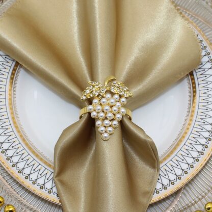 Pearl Grapes Napkin Rings - Image 2