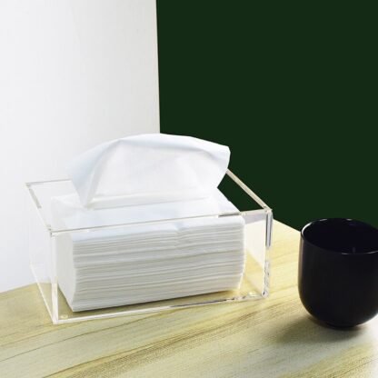 Transparent Tissue Box with Magnetic Cover - Image 2