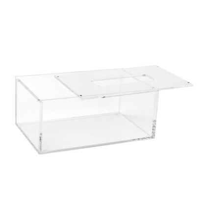 Transparent Tissue Box with Magnetic Cover - Image 4