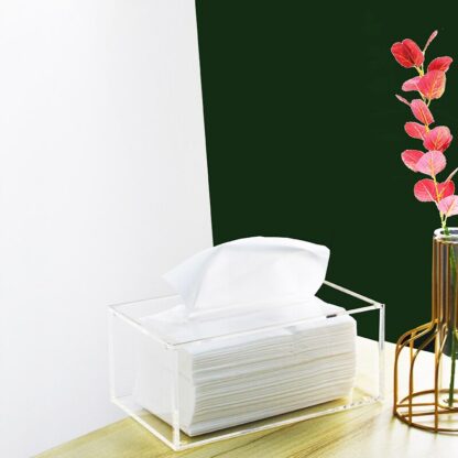 Transparent Tissue Box with Magnetic Cover - Image 6