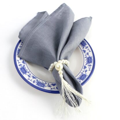 Set of 6  Beautiful white Pearl Ring - Image 4