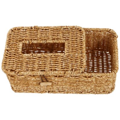 Rattan Tissue Box Cover with Removable Case - Image 3