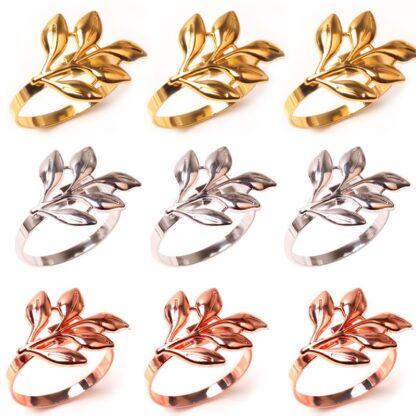 Autumn Leaf Elegance Napkin Ring - Image 2