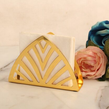 Stylish Gold Color Metal Napkin Holder