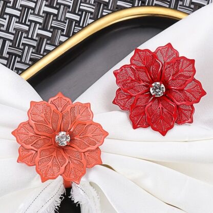 stylish Flower Napkin Rings - Image 4