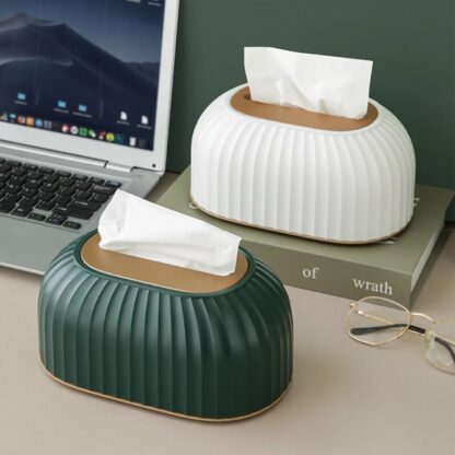 Nordic Striped Tissue Holder - Image 2