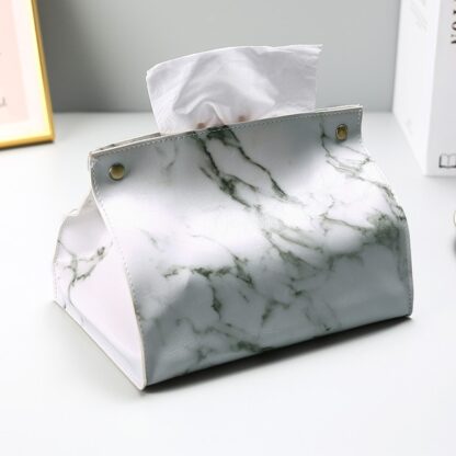 Artificial Leather Marble Napkin Holder - Image 6