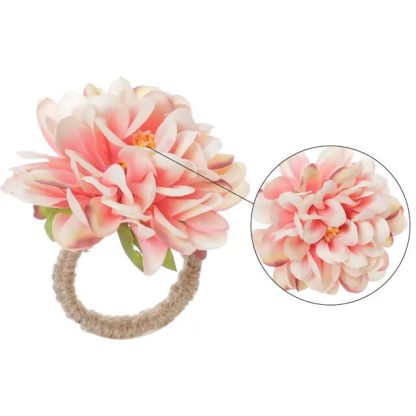 Floral Napkin Rings Set - Image 8