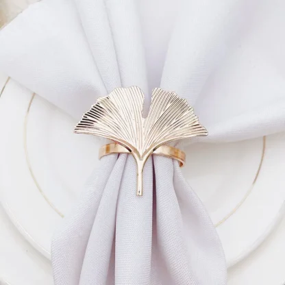 Ginkgo Leaves Napkin Rings - Image 2