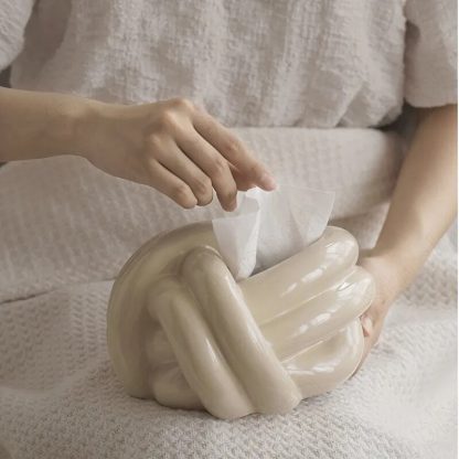 Artistic Knot Napkin Box - Image 3