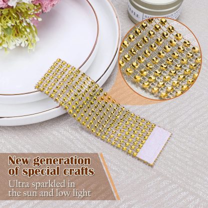 50Pcs Sparkling Rhinestone Napkin Rings - Image 4