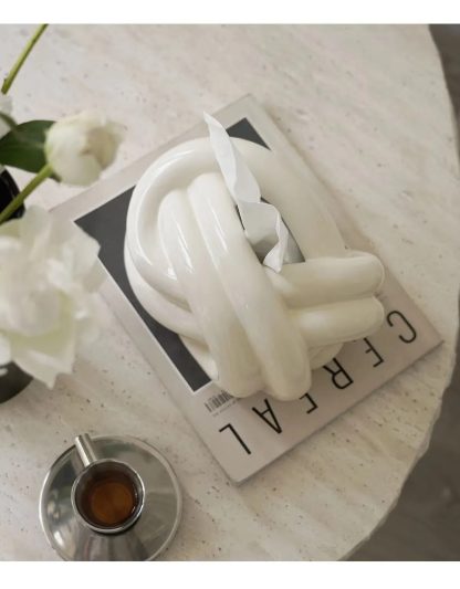 Artistic Knot Napkin Box - Image 8