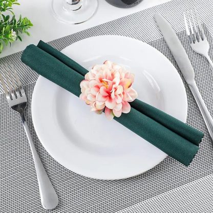 Floral Napkin Rings Set - Image 5