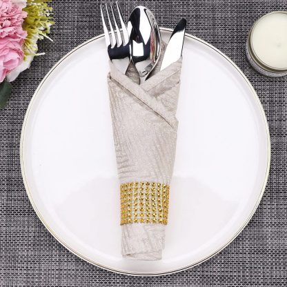 50Pcs Sparkling Rhinestone Napkin Rings - Image 5
