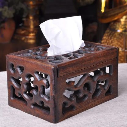 Retro Wooden Napkin Box