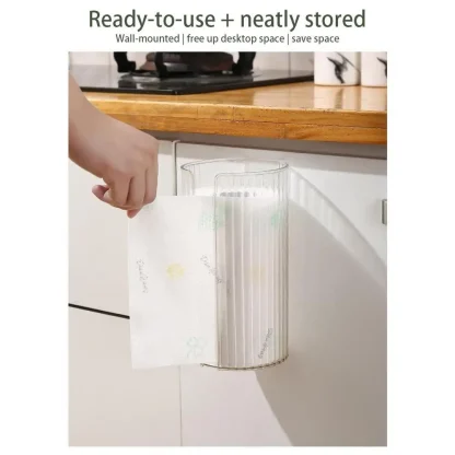 Transparent Wall-Mounted Tissue Box - Image 5