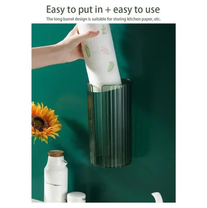 Transparent Wall-Mounted Tissue Box - Image 2