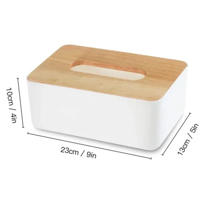 Bamboo Lid Napkin Holder for Home - Image 7