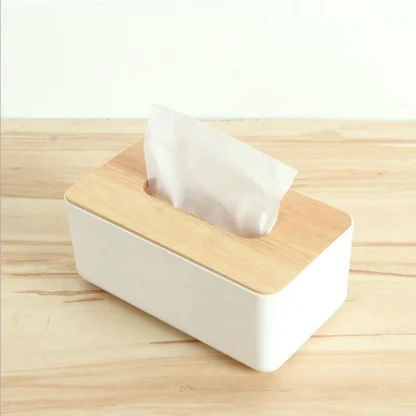 Bamboo Lid Napkin Holder for Home - Image 2