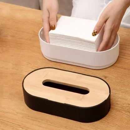 Bamboo-Like Tissue Box Case